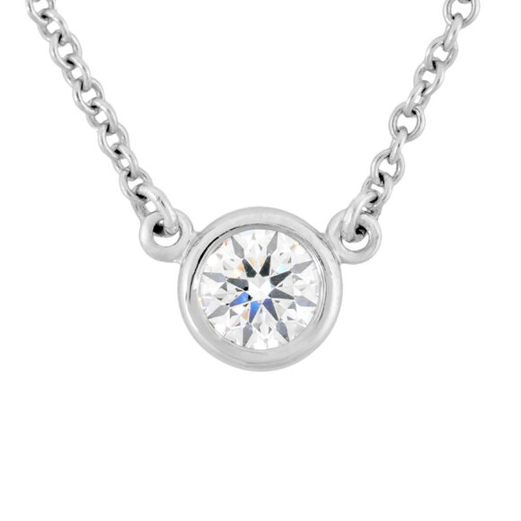 TIFFANY Authentic Silver Diamond Necklace